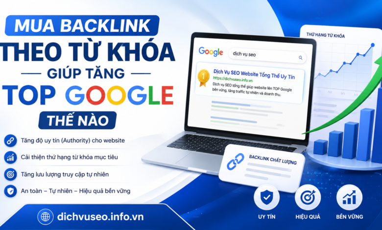 Mua Backlink Theo Từ Khóa Giúp Tăng TOP Google Thế Nào
